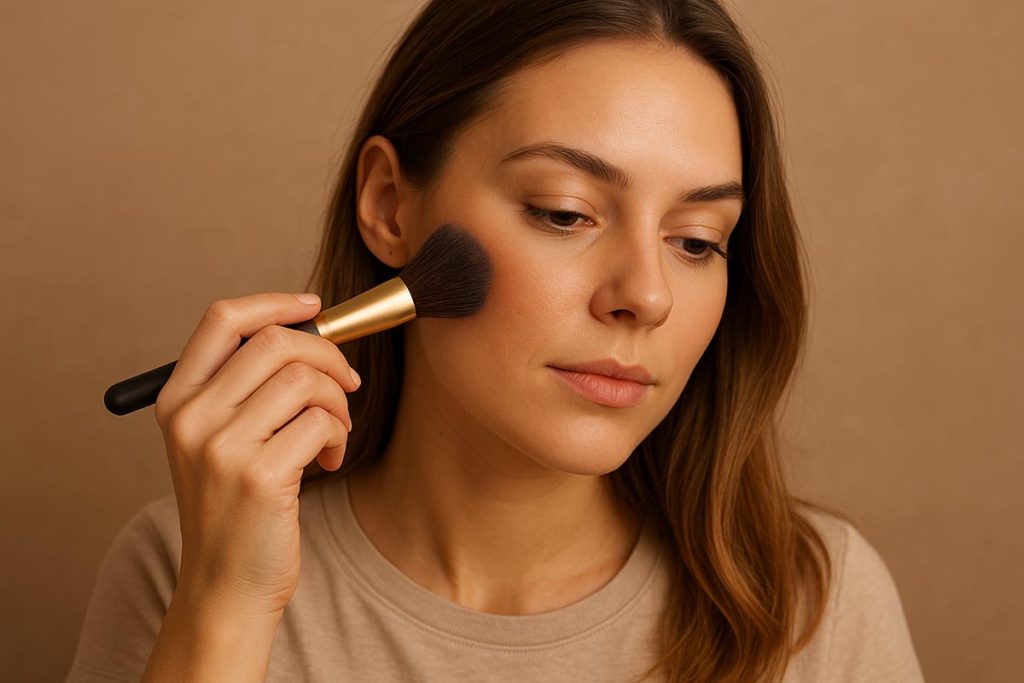 applicazione bronzer | Claudia Make-up applicazione bronzer